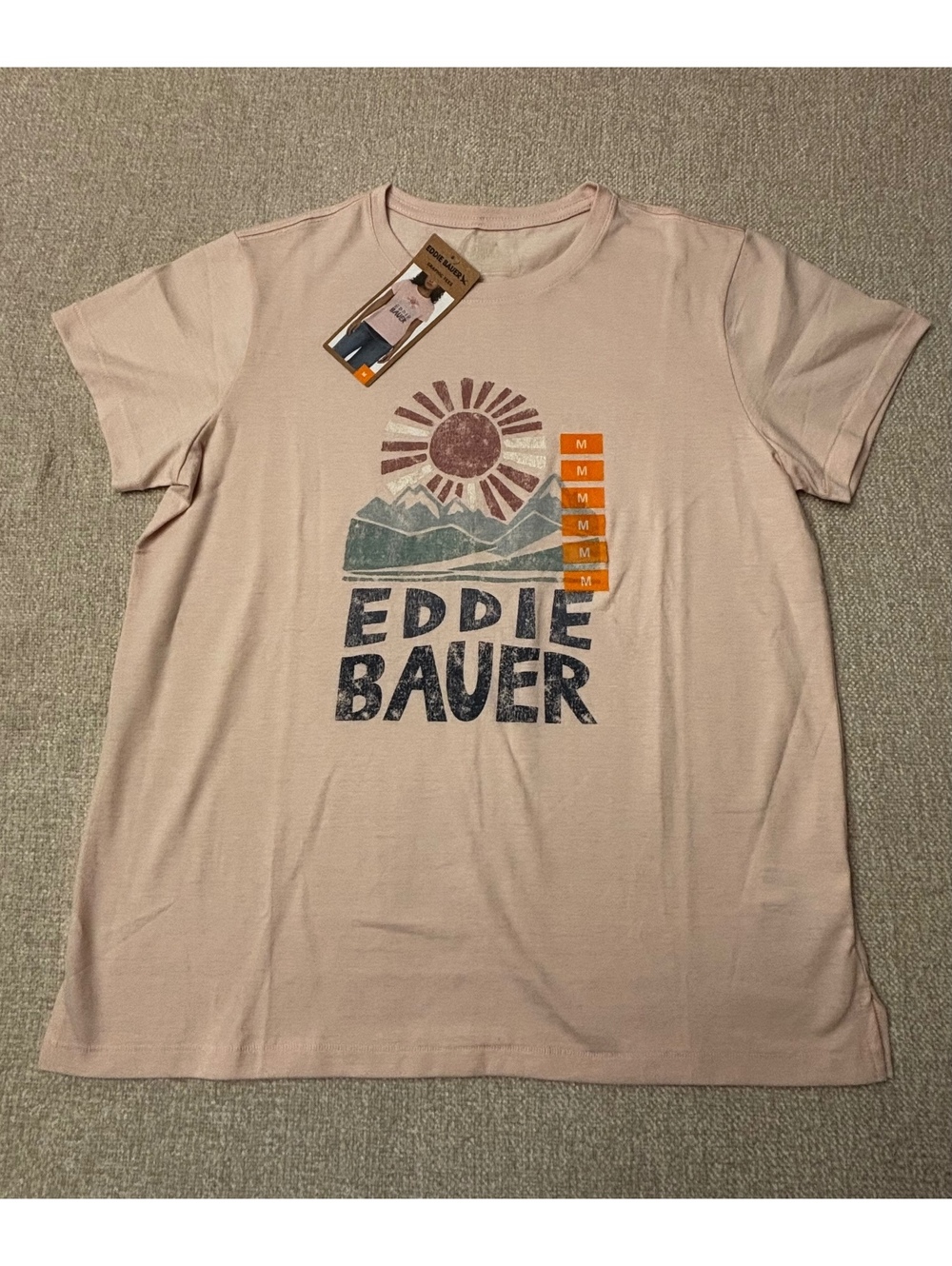 Eddie Bauer Women’s Graphic Crewneck T-Shirt Pink Size Medium
